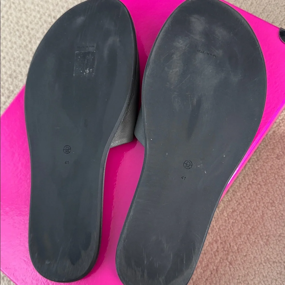 Gently worn-The Row Canal Slide Sandals. No box - Picture 3 of 5